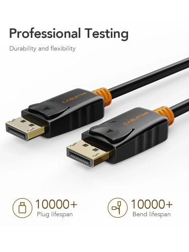 Кабель CABLETIME CD21H (CT-AV585-01G-B1) Displayport CABLETIME 1.2v Displayport to Displayport аудио-видео 4k/60hz, ПВХ-оболочка фото 7