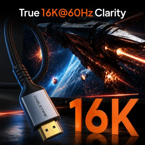 Кабель CABLETIME CH29P (CT-HD4KF-AG5) 5 м, плоский HDMI-4K60Hz фото 3