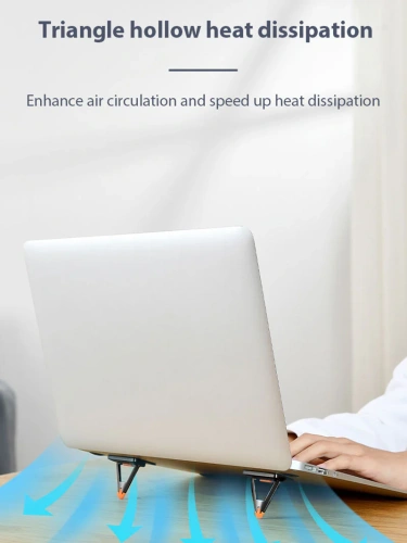 Складная мини-подставка CABLETIME (CT-LH01-ZG) для ноутбука — небольшой размер, большая устойчивость фото 5