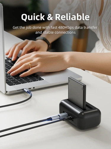 Адаптер CABLETIME CCB2G (CT-CFBM2-AG) USB C для принтера фото 6 Адаптер CABLETIME CCB2G (CT-CFBM2-AG) USB C для принтера фото 6