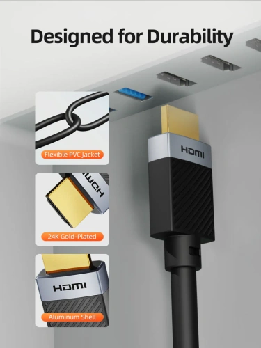 Удлинительный кабель CABLETIME CH25E (CT-HDMF4K-AG0.5) черный, 4K60Hz HDMI фото 5