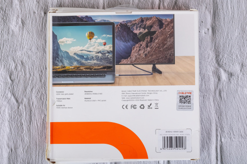 Кабель CABLETIME CH21N (AV540-PUSHEAAG-DB3) PRE SLIM HDMI2.0 AM/AM, 4k/60 Гц, позолоченный, синяя ПВХ-оболочка фото 7