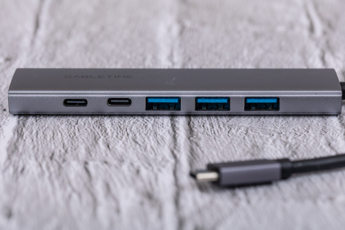 USB концентратор CABLETIME HB01G (CT-HBP1-AG6) 6-в-1 с HDMI, 100W PD для MacBook Pro/Air - Gray фото 15