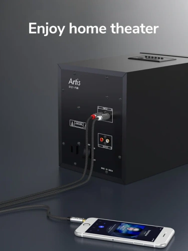 Кабель стерео CABLETIME CF13N (CT-AV314-p12G-SG3) 3,5 мм 1/8" на 2RCA разветвитель Y аудио, медный, черный фото 2 Кабель стерео CABLETIME CF13N (CT-AV314-p12G-SG3) 3,5 мм 1/8" на 2RCA разветвитель Y аудио, медный, черный фото 2