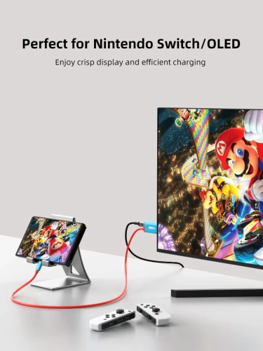 Кабель CABLETIME CC17L (CT-CMHD4P-PW2) белый, 4K60Hz USB C - HDMI/USB C фото 2