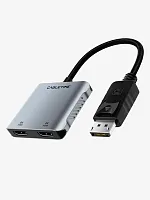 Адаптер CABLETIME CB74G (CT-DM2H8K-AG) DP-Dual HDMI 8K, поддержка SMT