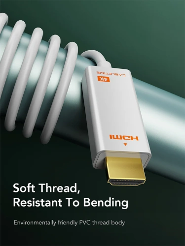 Кабель CABLETIME CD43N (CT-AV588-03G(4K)-W3) Mini DisplayPort - HDMI, Mini DP Male - HDMI Male, Ultra HD 4K/30 Гц (3840*2160p), белый фото 5