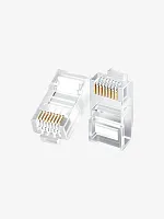 Разъем CABLETIME CN6US (CT-RC6U-P10) UTP RJ45 Cat.6, прозрачный модульный штекер