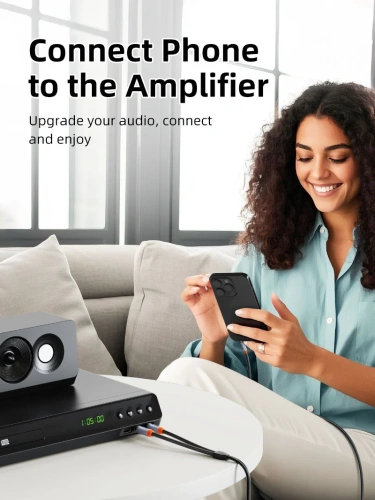 Стерео аудиокабель CABLETIME CF27E (CT-A35D6-AG0.5) 0,5 м, 3,5 мм - 2 6,35 мм - Black Braided фото 3 Стерео аудиокабель CABLETIME CF27E (CT-A35D6-AG0.5) 0,5 м, 3,5 мм - 2 6,35 мм - Black Braided фото 3