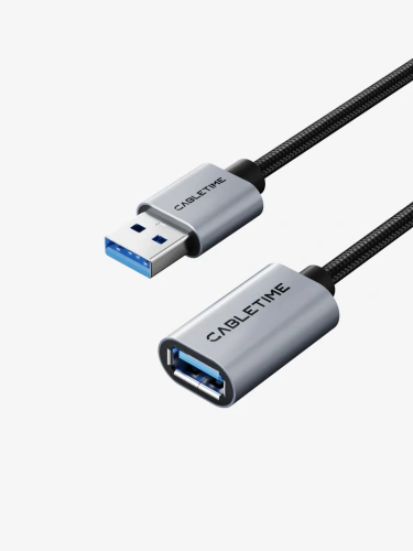 Удлинительный кабель USB A 3.0 CABLETIME CA17L (CT-AMAF1-AG2) Удлинительный кабель USB A 3.0 CABLETIME CA17L (CT-AMAF1-AG2)