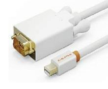 Кабель CABLETIME CD47N (CT-AV588-04G-W3) Mini DisplayPort - DVI, Mini DP Male - DVI 24+1 Male, Full HD (1920*1080p), позолоченный, белый