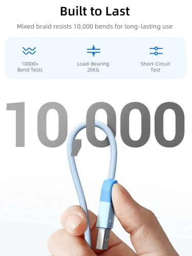 Кабель USB A CABLETIME CAP1H (CT-AMCM6A-PBWL1) черный, для Huawei Mate 60 Honor Honor фото 6