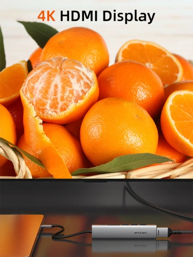 USB концентратор CABLETIME HB02G (CT-HBP2-AG7) ECO 7-в-1, 4K@30Hz, 5Gbps, USB-C HUB - Gray фото 11 USB концентратор CABLETIME HB02G (CT-HBP2-AG7) ECO 7-в-1, 4K@30Hz, 5Gbps, USB-C HUB - Gray фото 11