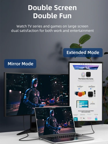 Кабель CABLETIME CC14L (CT-CMHD8K-AG2) USB TYPE C - HDMI 8K/60 Гц фото 5