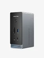 Многопортовая док-станция CABLETIME CB18D (CT-DK181-AG) 18-В-1 8K USB-C с поддержкой macOS MST на Chipset DL6950 (поддерживает 3 экрана)