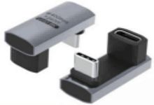 Переходник CABLETIME CP86G (CT-OTG44-AG) USB 4 Type-C OTG Adapter U Shape 40Gbps Long