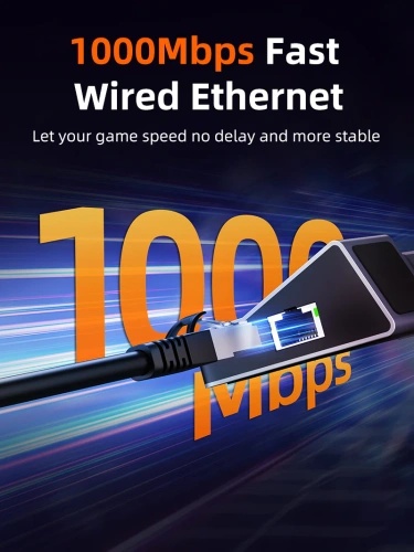 Док-станция CABLETIME CB05G (CT-SDK7-AG) 6 в 1 USB C Dock 4K @ 60 Гц HDMI, 5 Гбит/с, 100 Вт, Ethernet 1000 Мбит/с, алюминиевая конструкция фото 2