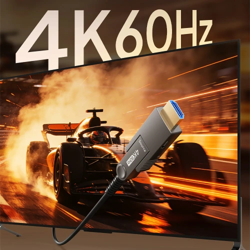 Съемный активный оптоволоконный кабель CABLETIME (CT-AHDD4K-B20) HDMI 2.0 4K, 60 Гц — AOC 18 Гбит/с для домашнего кинотеатра, PS5, проекторов фото 2
