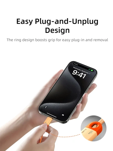 Кабель USB CABLETIME CUP4H (CT-CM60-PBW1) черный, 1 м, 60 Вт фото 5