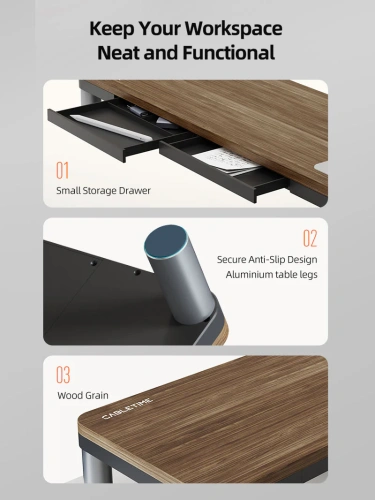 Подставка CABLETIME CSM1G (CT-MRH01-AG) с концентратором 9-в-1 фото 9