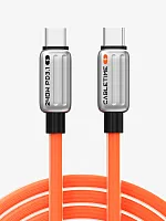 Кабель USB-C CABLETIME CU04H (CT-CM240-ZSO1) orange PD240W 240 Вт 1 м для iPhone 15 Pro Max