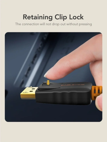 Кабель CABLETIME CD21H (CT-AV585-01G-B1) Displayport CABLETIME 1.2v Displayport to Displayport аудио-видео 4k/60hz, ПВХ-оболочка фото 5