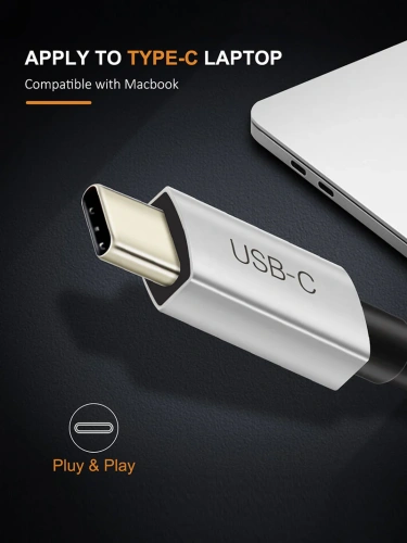 USB-C концентратор  CABLETIME (CT-C160-PU32) 6-в-1 с HDMI и USB 3.0 фото 6