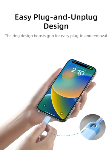 Кабель USB A CABLETIME CAP1H (CT-AMCM6A-PBWL1) черный, для Huawei Mate 60 Honor Honor фото 8