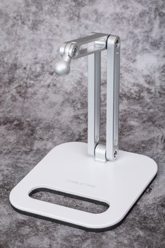 Регулируемая эргономичная подставка CABLETIME CS22S (CT-PS03-AS) – складная, устойчивая для планшетов/смартфонов 5-14 дюймов фото 4