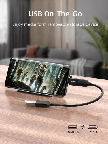 Адаптер CABLETIME CP71G (CT-OTG-CMAF-AGL) USB-C Male to USB3.0 A Female OTG С петлей для шнурка. Алюминий фото 4 Адаптер CABLETIME CP71G (CT-OTG-CMAF-AGL) USB-C Male to USB3.0 A Female OTG С петлей для шнурка. Алюминий фото 4