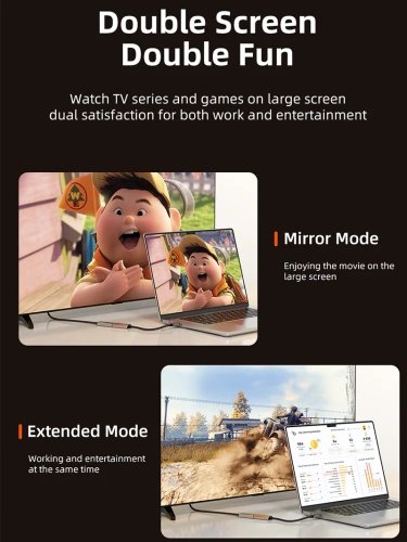 Адаптер CABLETIME CP80A (CT-DMHF8K-ZG) Zinc DP TO HDMI 8K/60 Гц фото 5