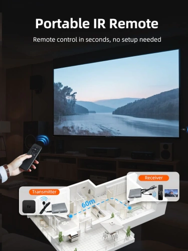 Удлинитель HDMI CABLETIME CP40G (CT-HEHD-FG60) Extender HD 1080P@60Hz до 60 м по витой паре RJ45 фото 6