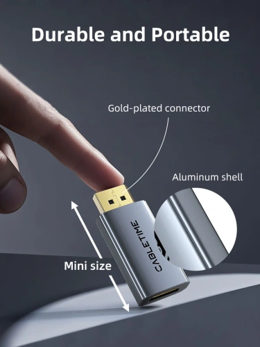 Адаптер CABLETIME CP22A (CT-DMHF4K-AG3) DP to HDMI Adapter 4K30Hz фото 6