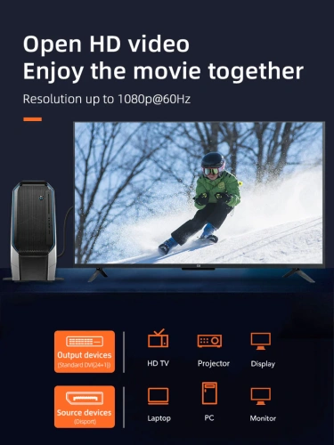 Кабель CABLETIME CD35N (CT-AV585-04G-B3) Cabletime Displayport - VGA, DP - VGA, 1920X1200 и 1080p, черный фото 9