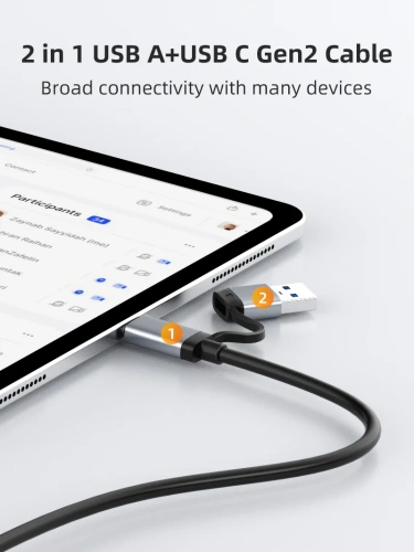 Внешний корпус USB-C CABLETIME CB32G (CT-SSD03-AG) USB 3.1 TYPE-C для NVME M.2 SSD PCIE CENGUE фото 3