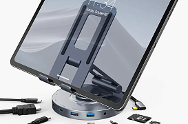 Превратите свой планшет iPad Pro в свою рабочую станцию с помощью CABLETIME CB02G (CT-HUBC8-AG) 8-в-1