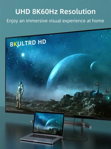 Кабель CABLETIME CD11H (CT-DP8K-AG1) DP1.4 Displayport to Displayport 8K/60 Гц фото 2 Кабель CABLETIME CD11H (CT-DP8K-AG1) DP1.4 Displayport to Displayport 8K/60 Гц фото 2