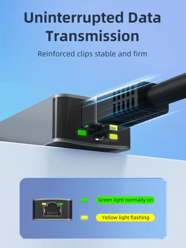 USB-Хаб CABLETIME CB56G (CT-AML2500-AG) – USB 3.0 A, 2.5G RJ45 Gigabit Ethernet для ноутбуков фото 6