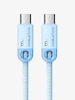 Кабель USB-C CABLETIME CUP0E (CT-CM100-PBL0.5) синий 0,5 м для iPhone 16/16 Plus/16 Pro/16 Pro Max/15