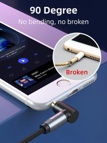 Аудиокабель CABLETIME CF12K (CT-AV311-P11RGN-SG1.8) AUX стерео 3,5 мм (1/8") 90 градусов, медный, черный ПВХ нейлоновый фото 7