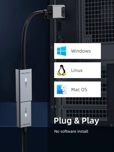 Кабель-адаптер CABLETIME CP20A (CT-AV589-P02G4k60(R)-SG0.15) DisplayPort - HDMI HDTV, 4K/60 Гц, черный ПВХ, со светодиодом фото 5