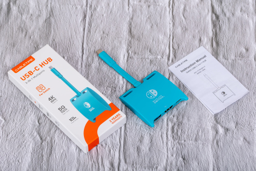 Док-станция Switch CB40U (CT-SHUB31-PBU) для Nintendo Switch OLED 3 в 1 USB C HUB Blue фото 10