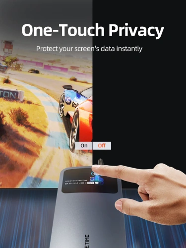 USB-концентратор CABLETIME CB80G (CT-HUBD1-AG) 10-в-1 USB-C HUB, 8K,  USB-C (Support Windows MST) SCREEN - Gray фото 3