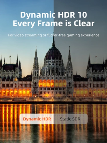 Адаптер CABLETIME CP80A (CT-DMHF8K-ZG) Zinc DP TO HDMI 8K/60 Гц фото 4