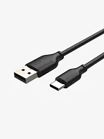 Кабель CABLETIME CA32L (CT-C160-U32(3A)-CMAM1-B2) 2 м, 3A ПВХ USB-A2.0 на USB-C, черный