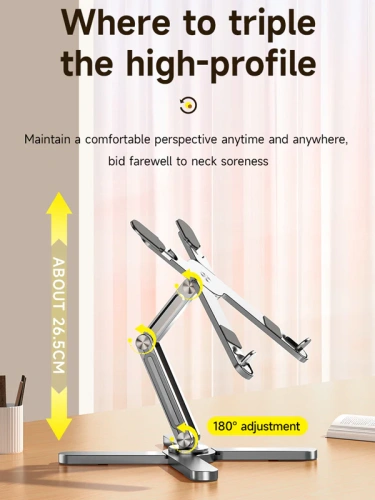 Подставка X CABLETIME CS16S (CT-LS07-AS) для ноутбука с вращением на 360° фото 5