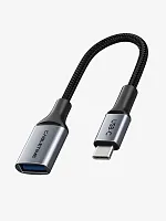 Кабель-адаптер CABLETIME CP60G (CT-CMAF3.0-AG0.15) USB-C Male - USB 3.0 AF OTG, 15 см, передача данных/зарядка, поддержка быстрой зарядки