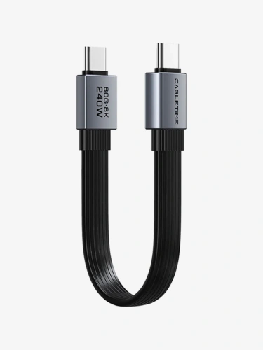 Кабель CABLETIME CU45S (CT-FU8S-AG) 0.15 м USB4 V2.0 80G - TPE