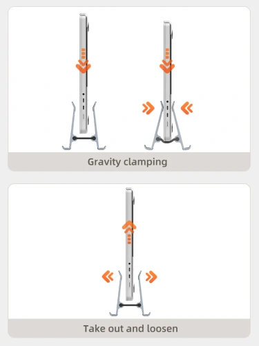 Вертикальная подставка CABLETIME CS17G (CT-VLP03-AG) для ноутбука Gravity фото 4