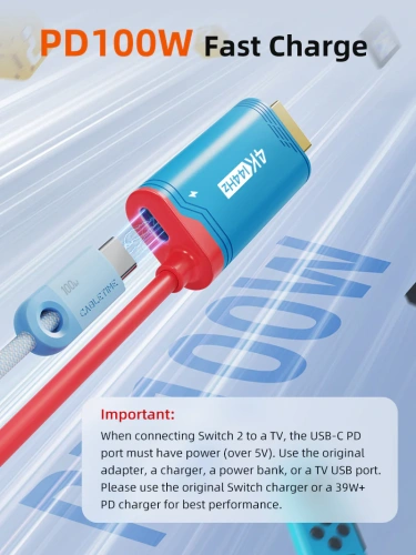 Кабель CABLETIME CC26L (CT-CMHD4P-PBA2) 2м, черный, 4K60Hz USB C - HDMI/USB C фото 3